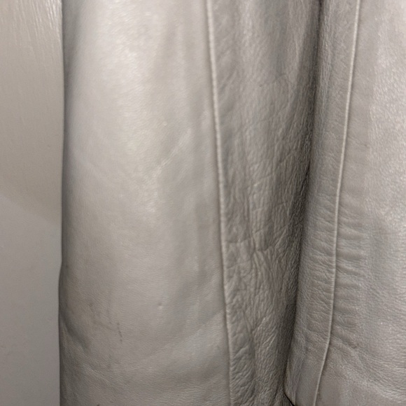 EC Peter Caruso Genuine Leather sz 14 fur top belt jacket - Picture 12 of 16